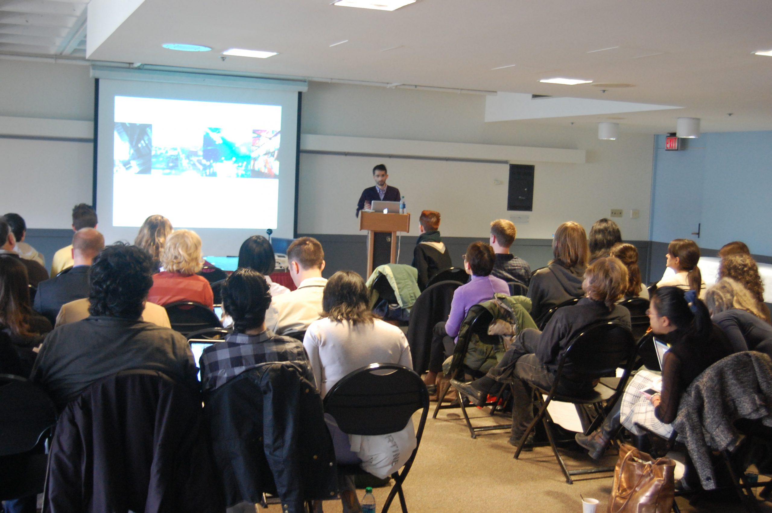 Amar Boghani speaking at 2013 thesis presentations