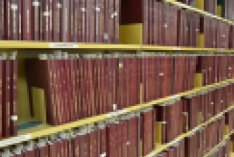 Library shelves of University of Saskatchewan theses