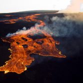 Lava flow from vents near P. Haa