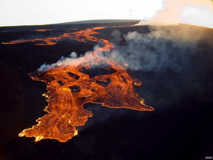 Lava flow from vents near P. Haa