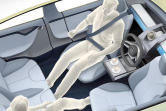 Driverless car illustration