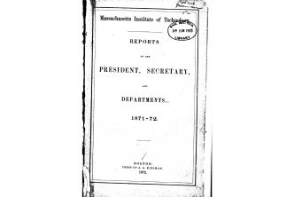 1872 MIT Presidents Report cover