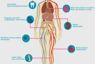 Figure 8: Diabetes’s harmful effects on the body