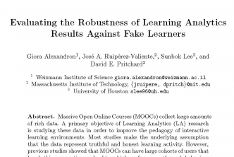 Evaluating the Robustness of Learning Analytics Results Against Fake Learners