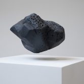 Agnieszka Kurant's floating stone art called "Air Rights"