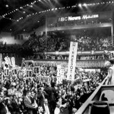 The Democratic National Convention in Chicago in 1968 is most remembered for the violence in the streets, but there was also chaos inside the convention hall