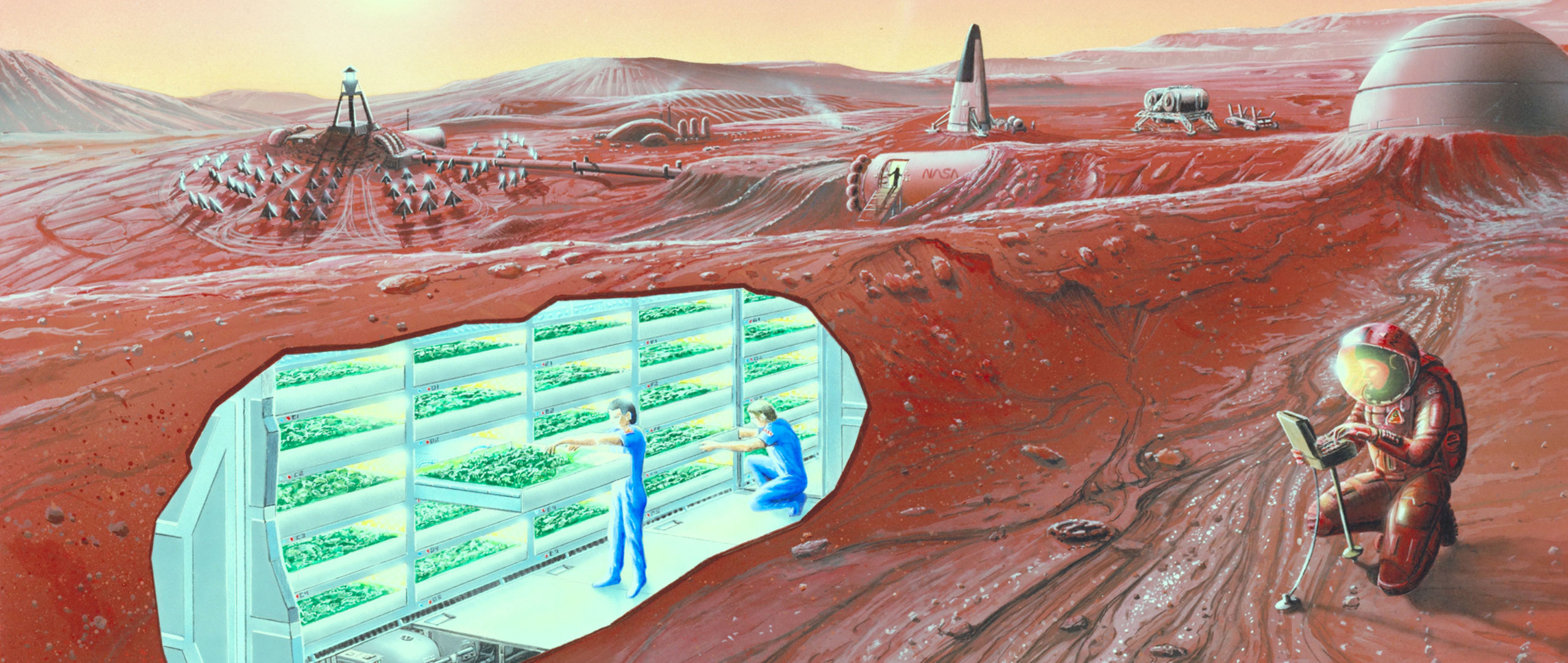 Concept Mars colony