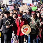 Indigenous peoples protest march