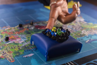 A raft of gems signifying Puerto Rico's debts from the board game Promesa